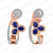 Classic 14k Gold Diamond Bali Earring With Pears Shape Sarafa Bazar India