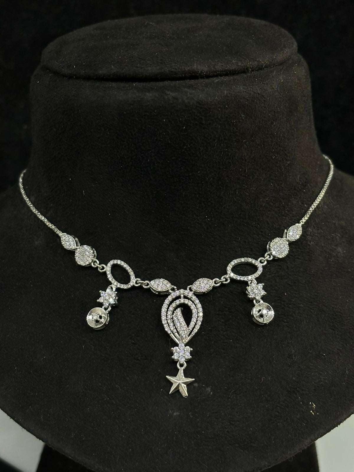 925 Silver Necklace Sarafa Bazar India