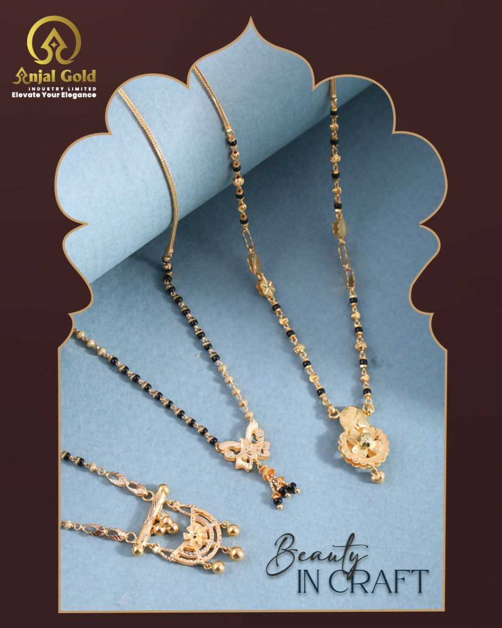 Gold Mangalsutra Sarafa Bazar India
