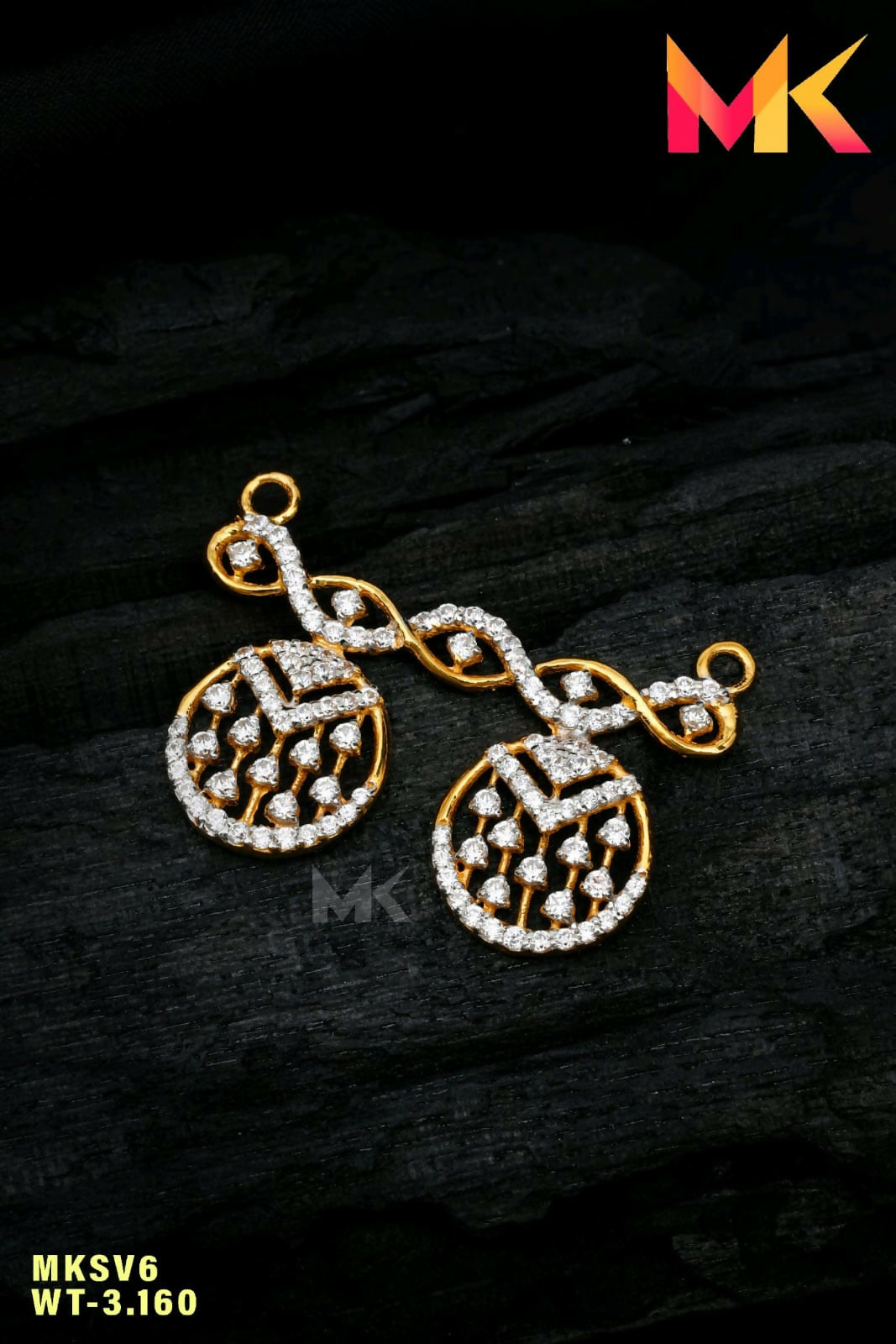 CZ Mangalsutra Pendant Sarafa Bazar India