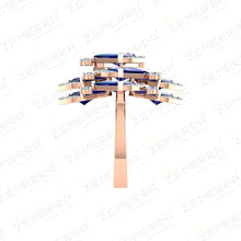 Hot Selling 14K Gold Diamond Rings With Blue stone Sarafa Bazar India