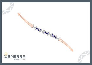 Dizzling Diamond Bracelets Buguette Stone in 14KT Sarafa Bazar India