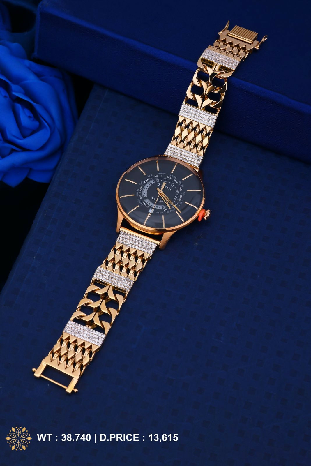 Rose Gold Gents Watch Sarafa Bazar India