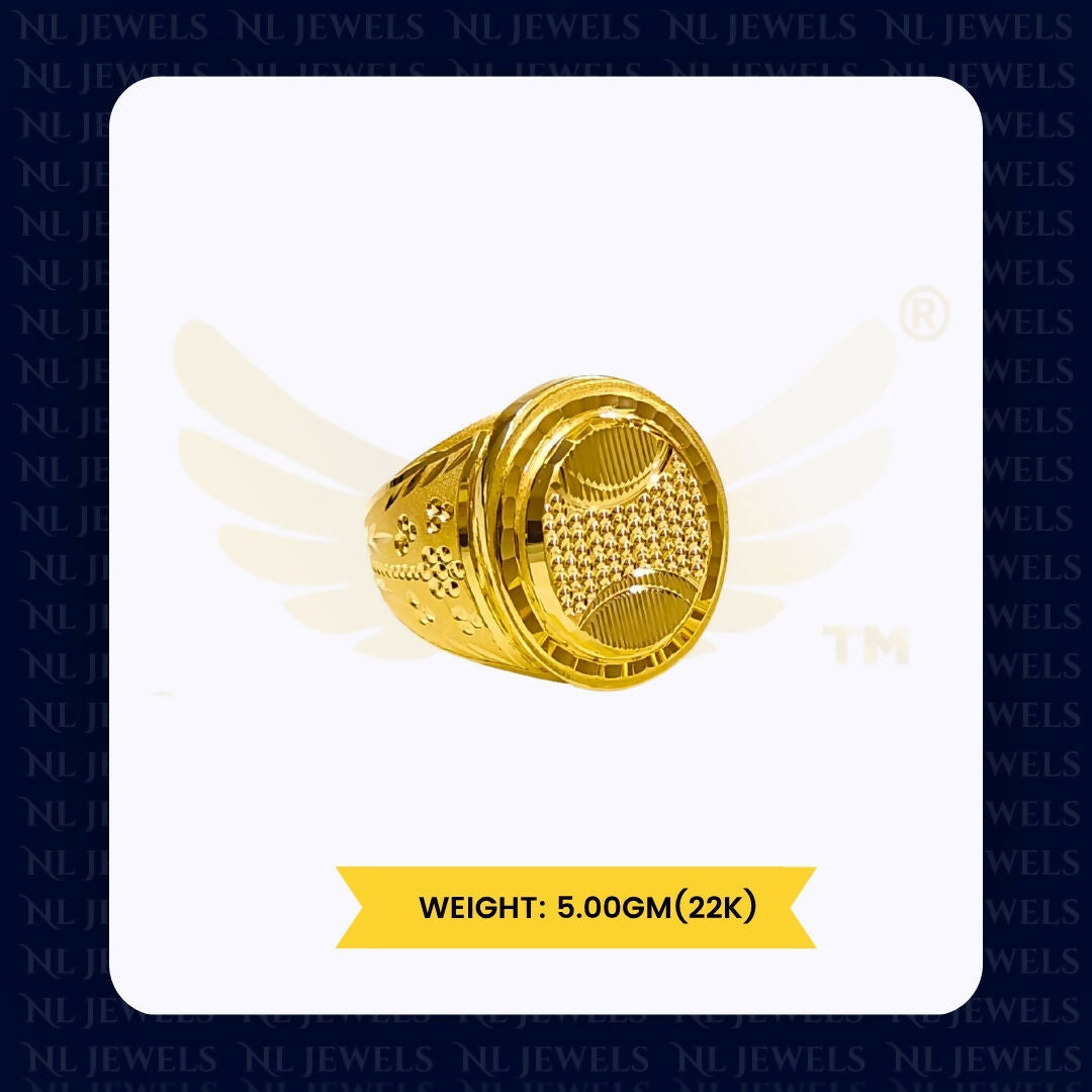 22kt Handmade Gents Ring Sarafa Bazar India