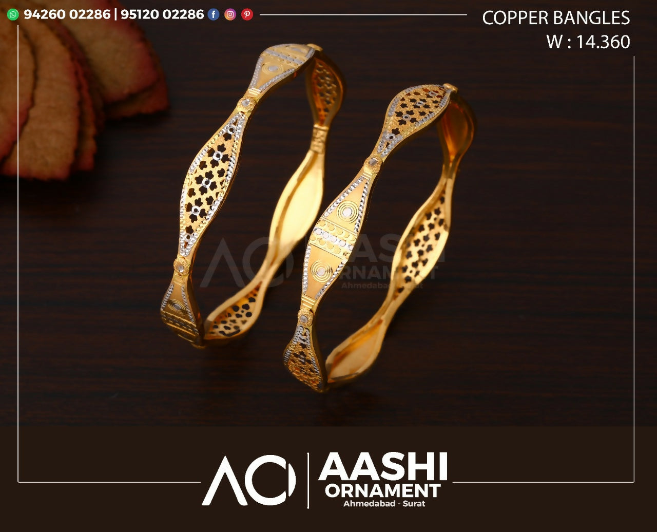 Gold Copper Bangles Sarafa Bazar India