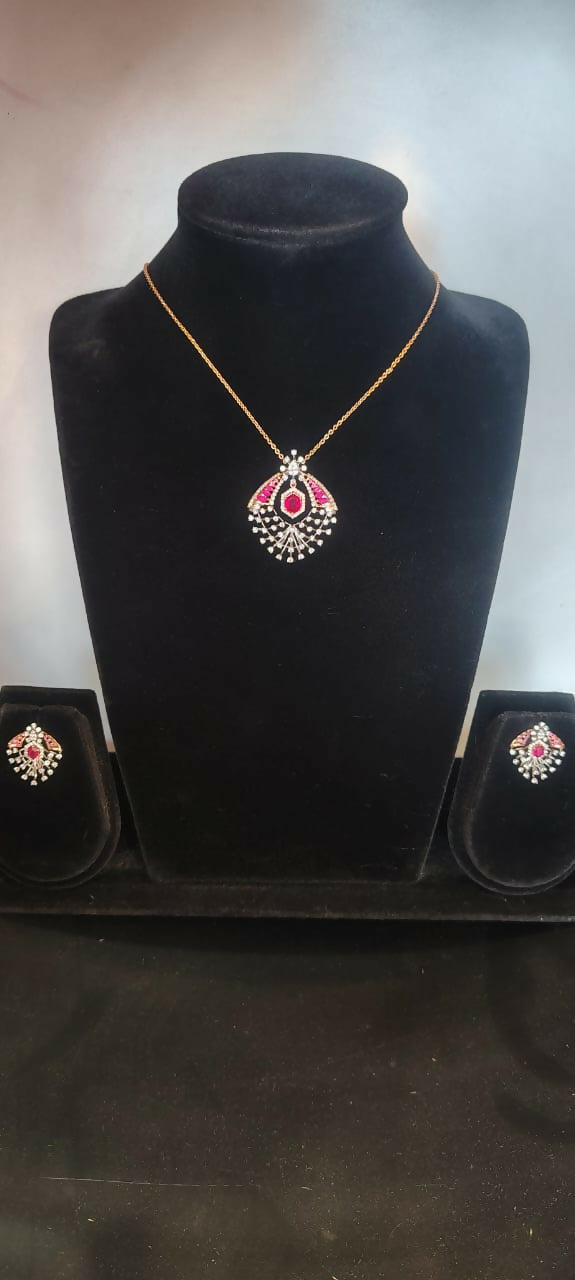 Diamond Chain Set Sarafa Bazar India