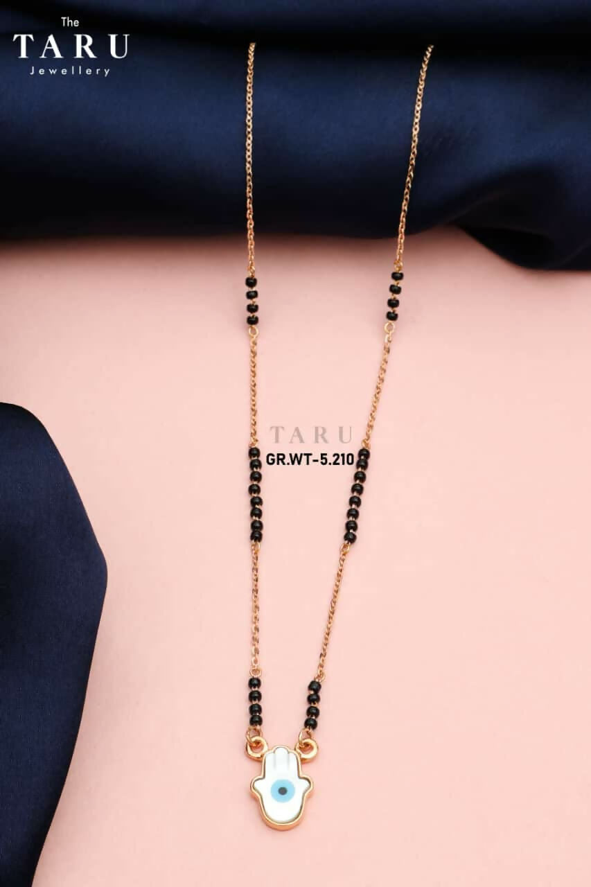 18kt Rose Gold Designer Mangalsutra Sarafa Bazar India