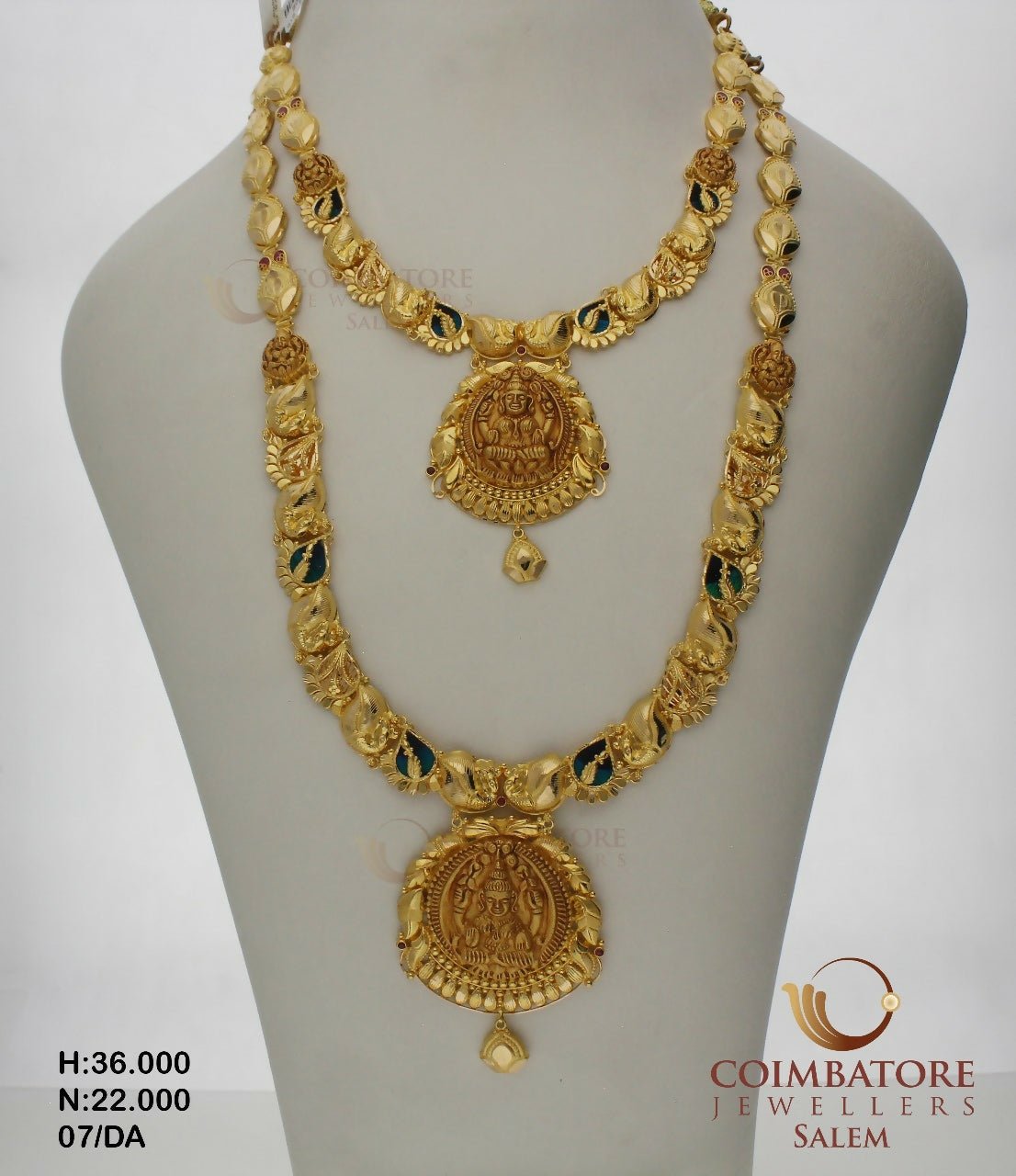 Gold Necklace & Long Set Sarafa Bazar India