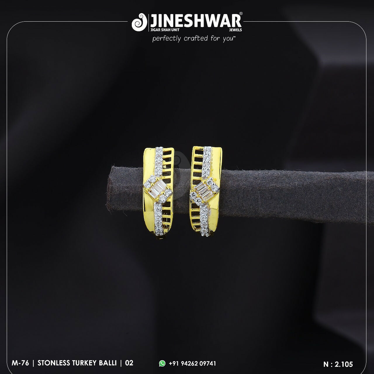 18kt Stonless Turkey Bali Sarafa Bazar India