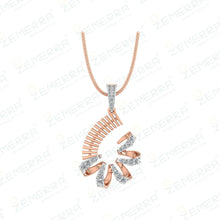 14K Rose Gold & Dizzling Diamond Pendant Sets Sarafa Bazar India