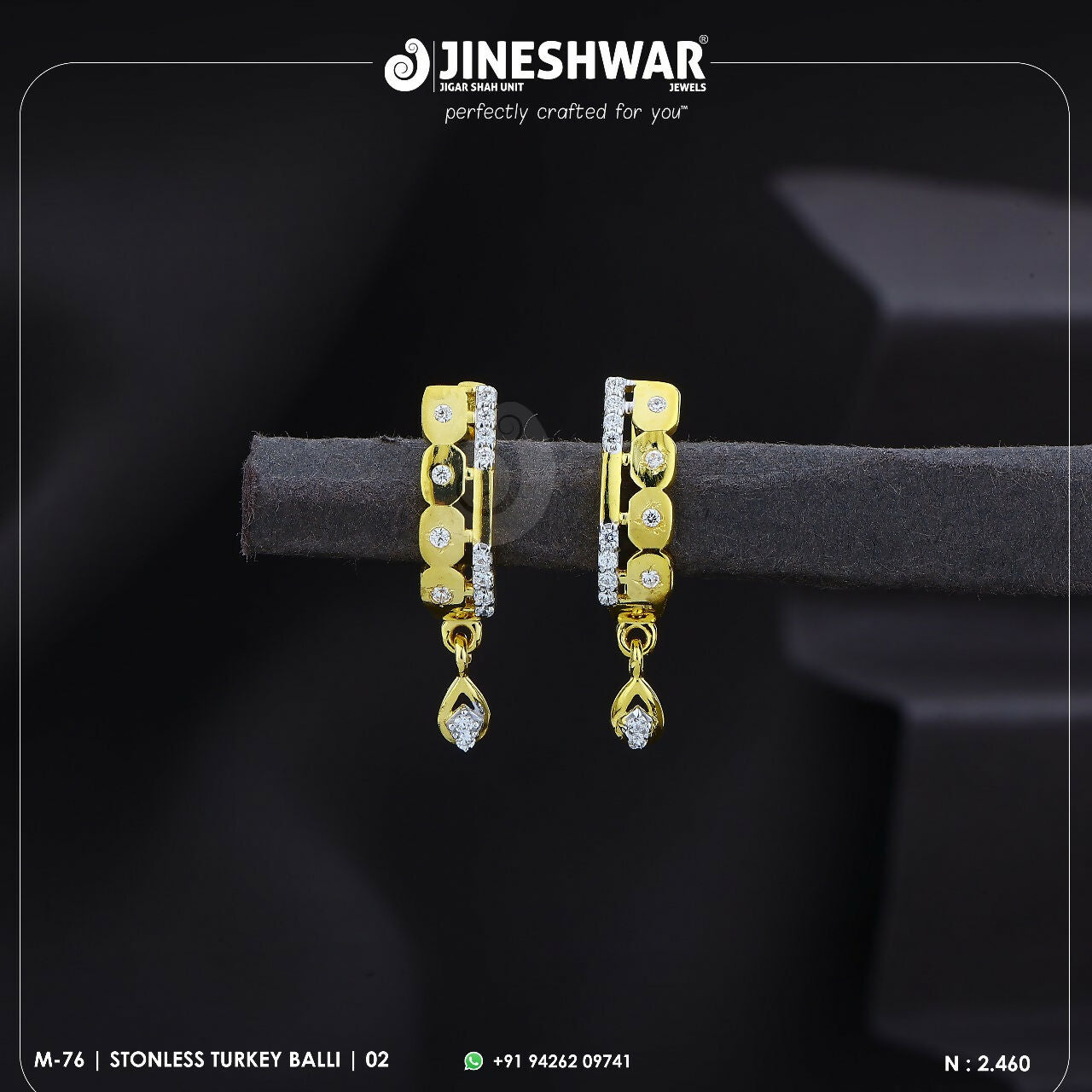 18kt Stonless Turkey Bali Sarafa Bazar India