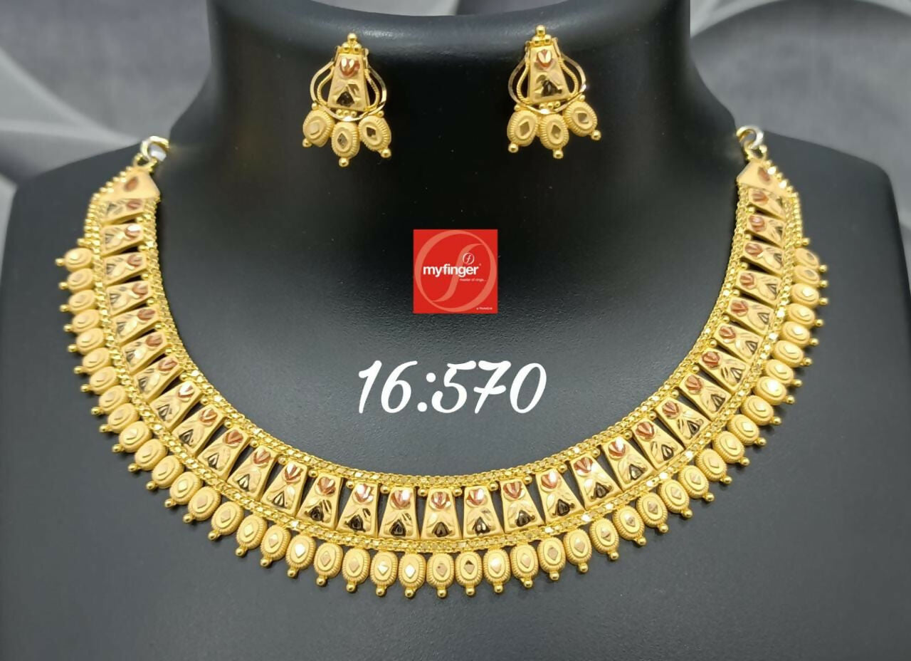 Gold Necklace Sarafa Bazar India