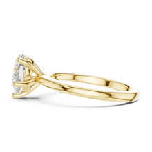Pear Cut lab Grown Diamond Women's Ring 9KT Gold Sarafa Bazar India