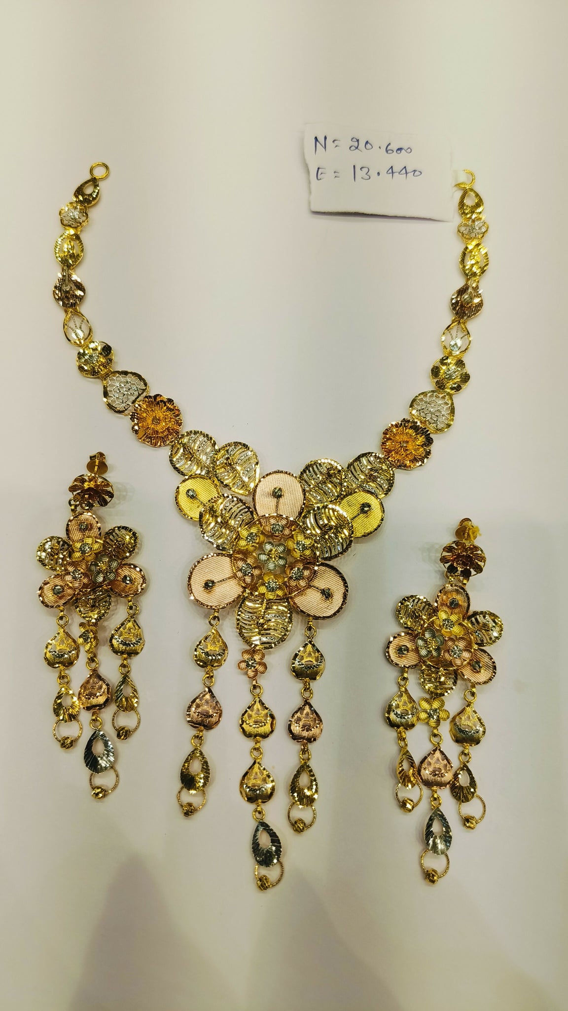 Flora Fusion Necklace Sarafa Bazar India