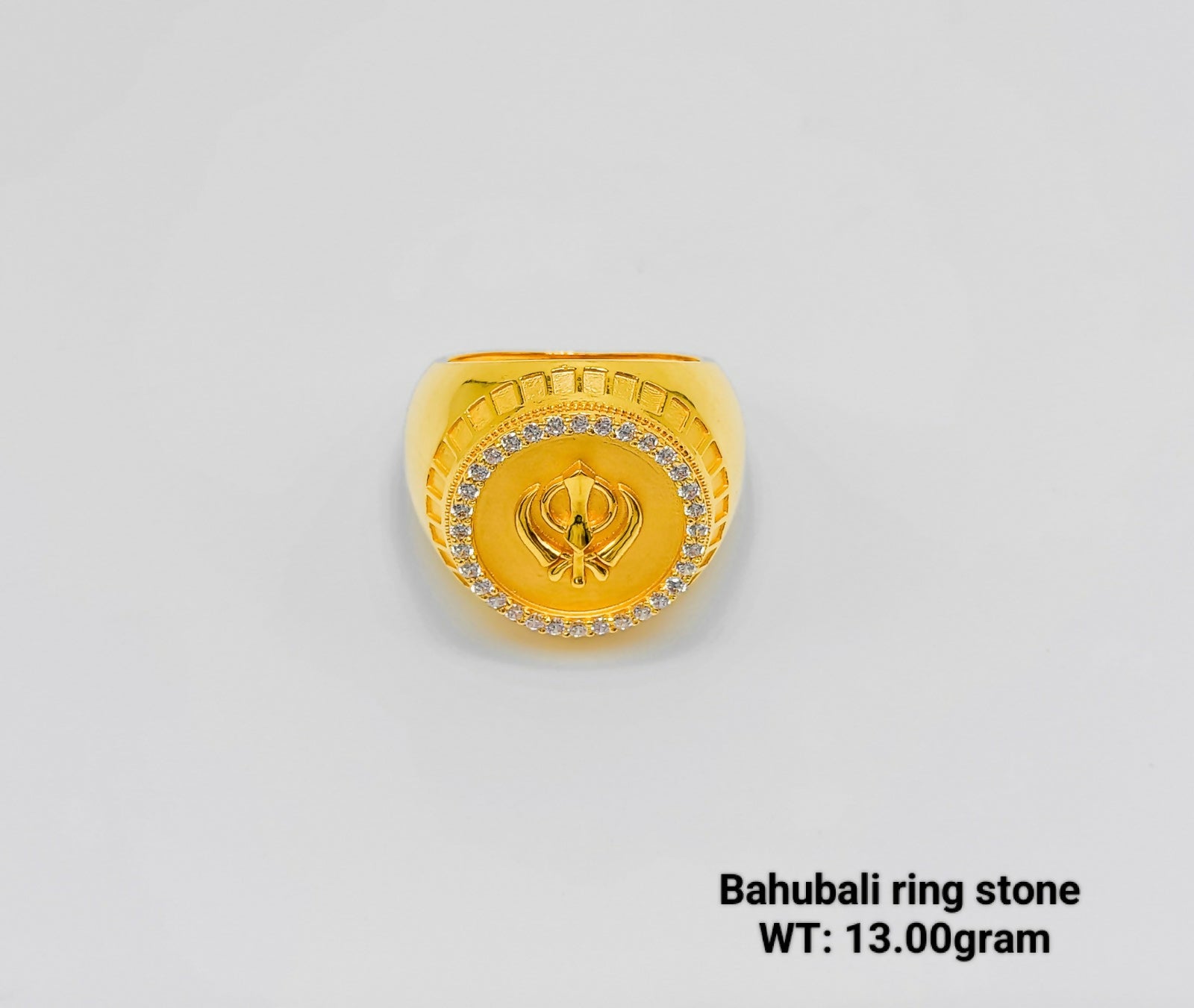 Bahubali Stone Gents Ring Sarafa Bazar India