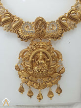 Antique Temple CZ Necklace & Long Set Sarafa Bazar India