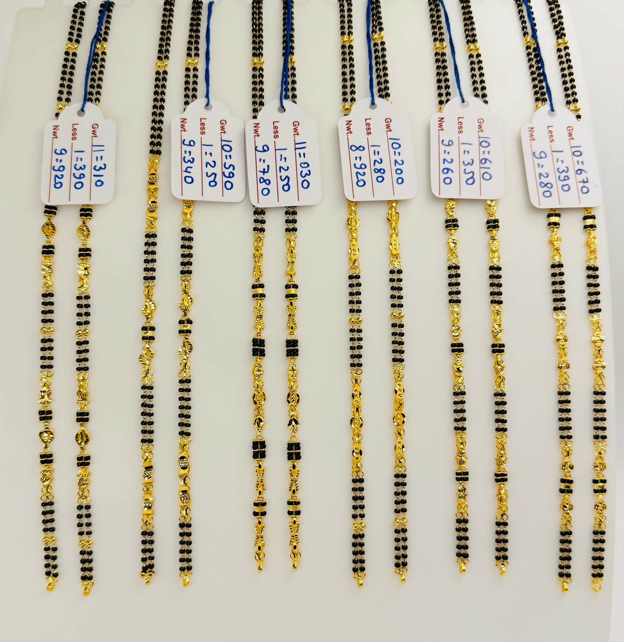 Gold Mangalsutra Chains Sarafa Bazar India