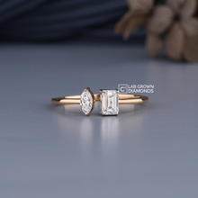 Two Stone Diamond Engagement Ring Sarafa Bazar India