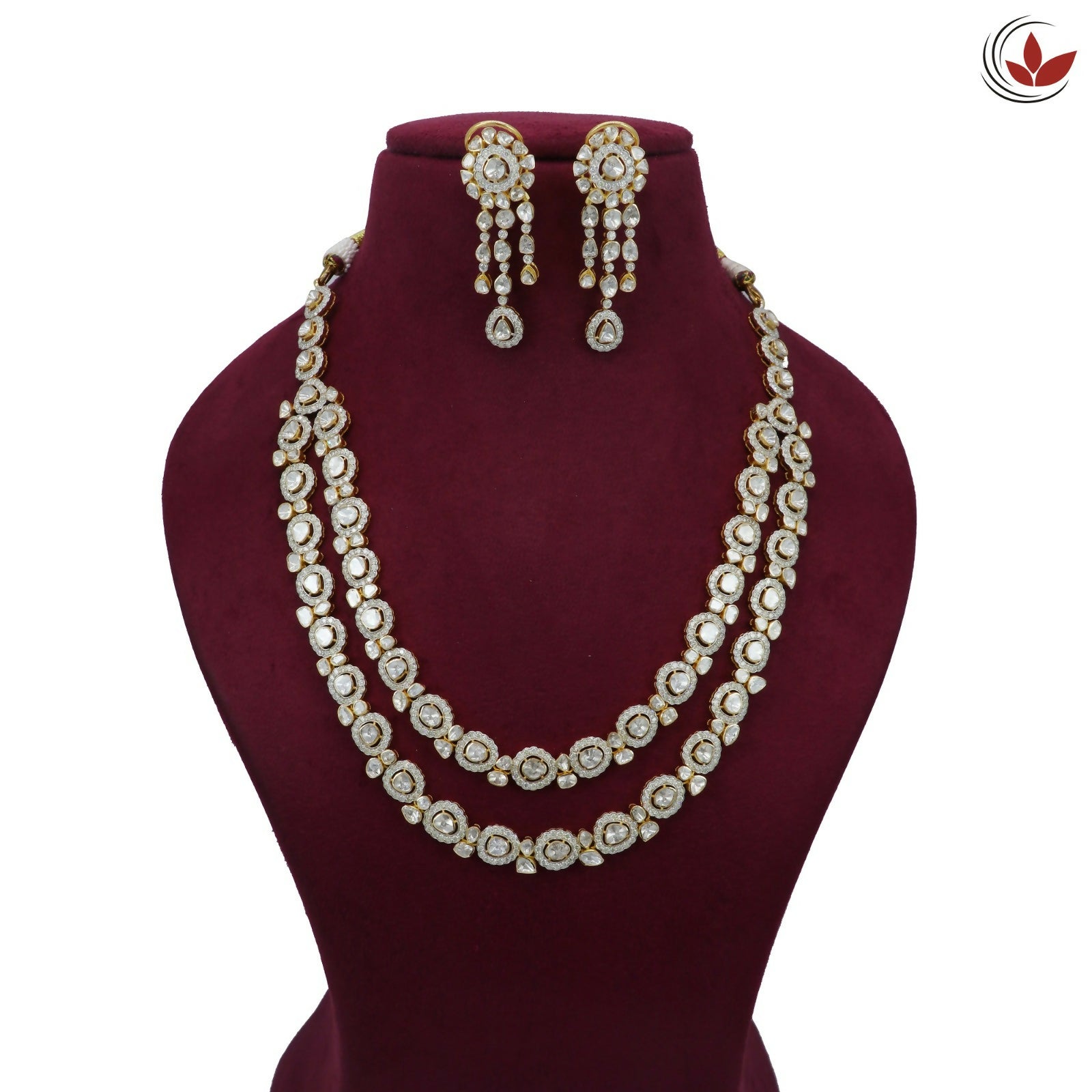 14kt Diamond Polki Necklace Sarafa Bazar India