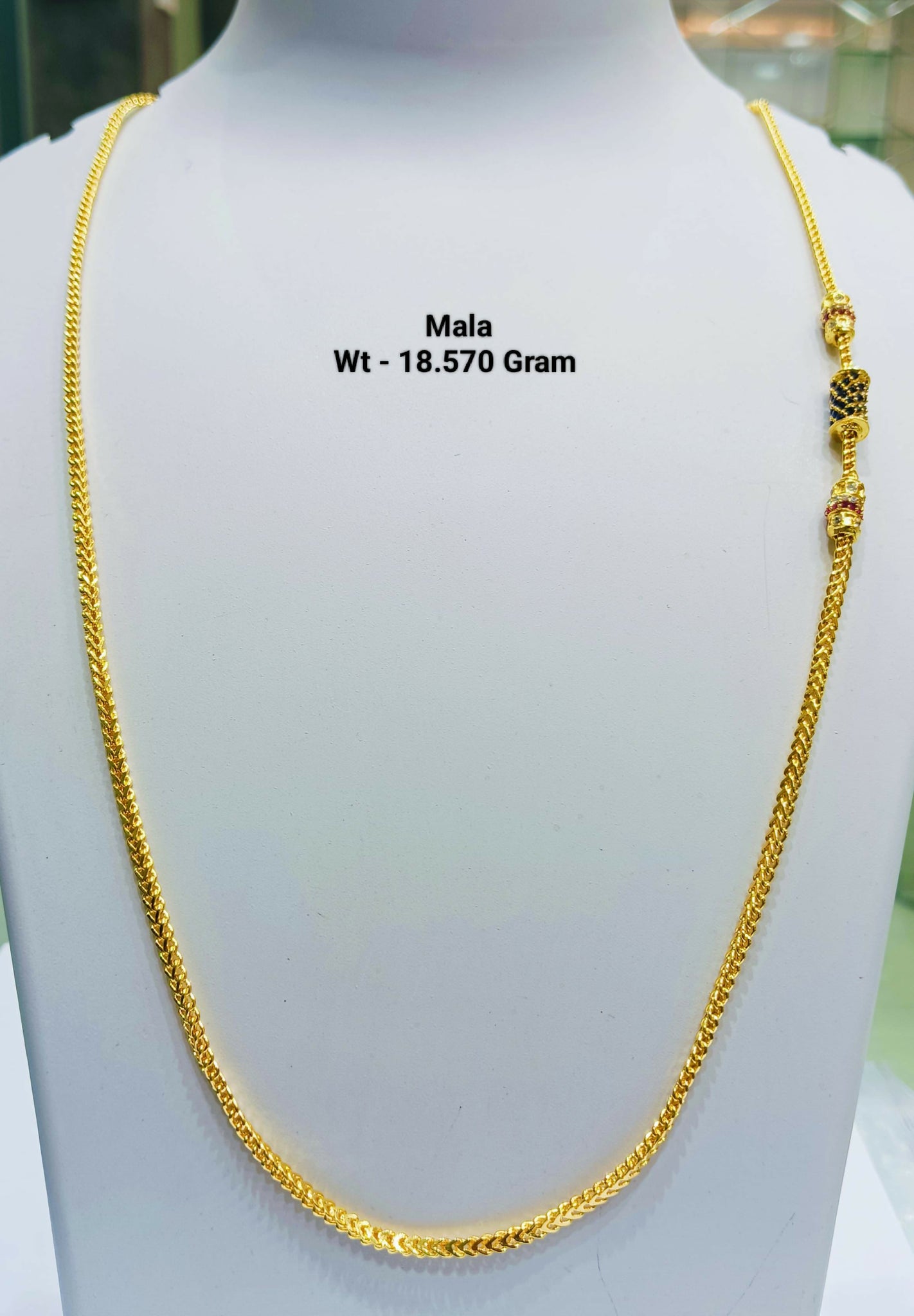 925 Silver Gold Plated Mala Sarafa Bazar India