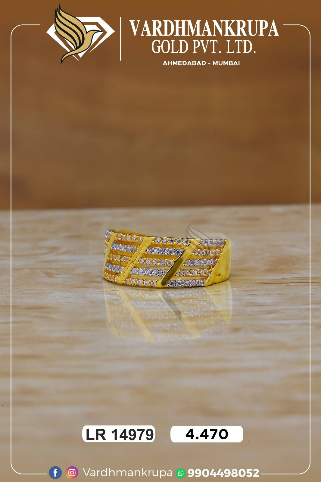 CZ Ladies Ring Sarafa Bazar India