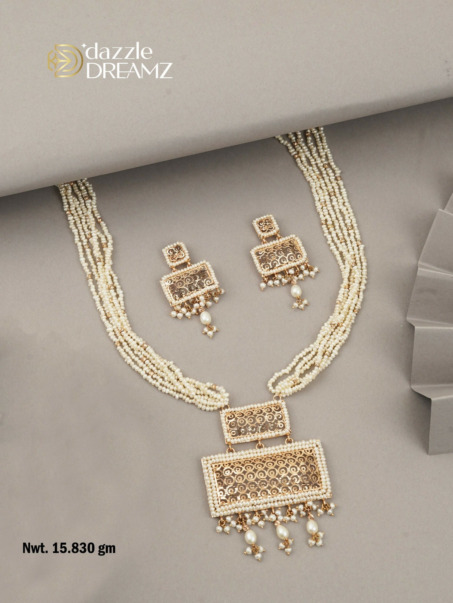 Rose Gold Necklace Sarafa Bazar India