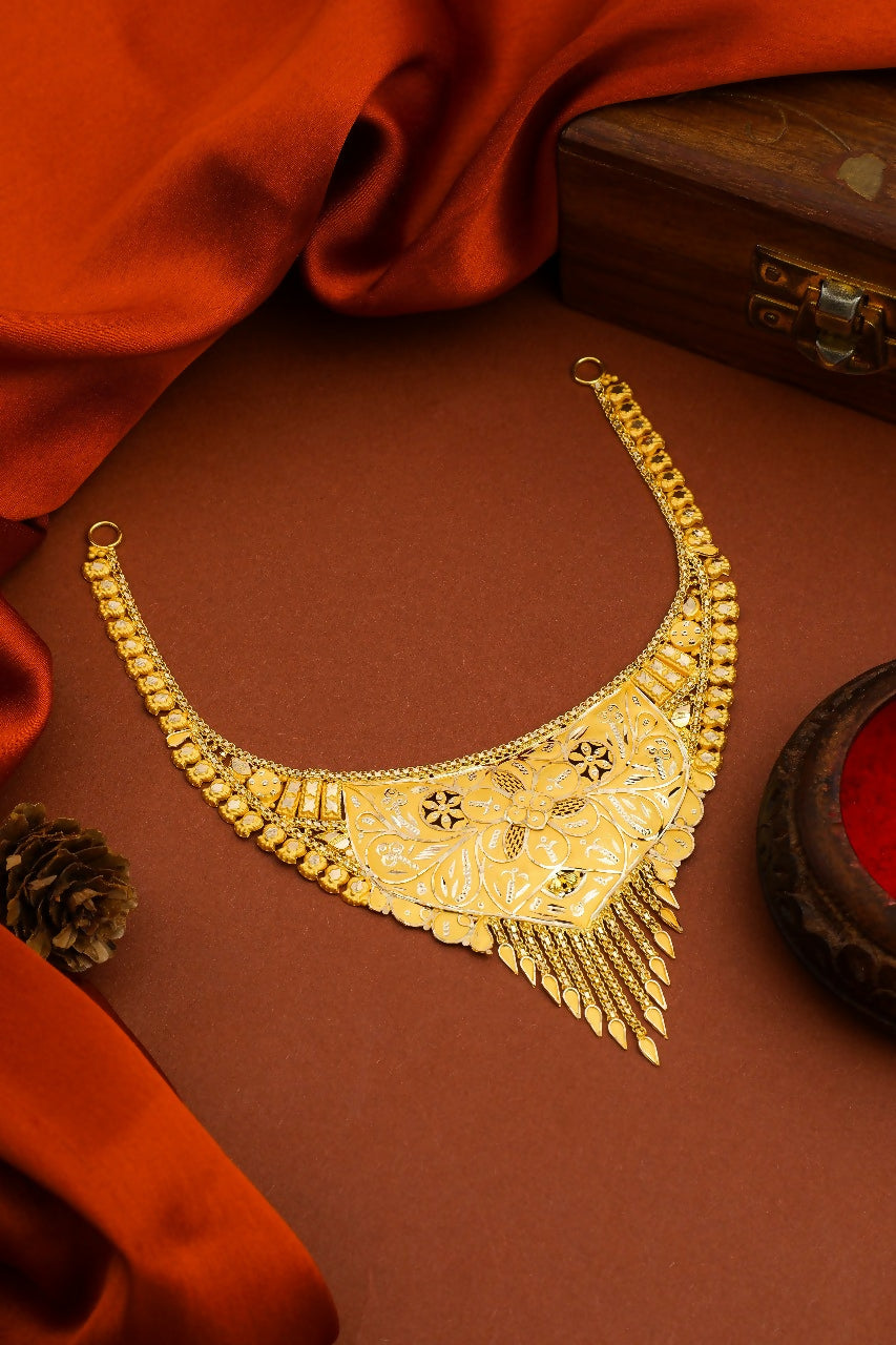 Gold Necklace Sarafa Bazar India