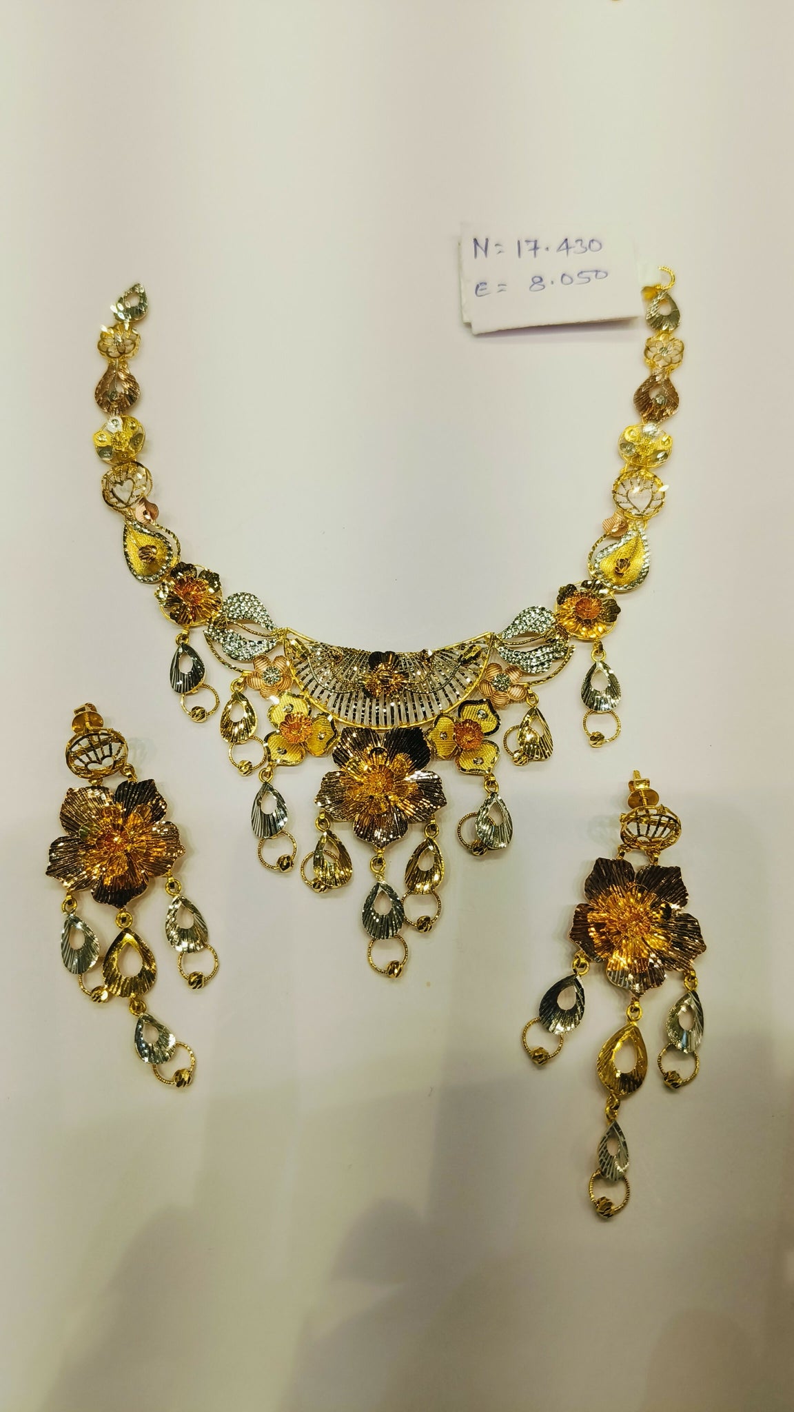 Flora Fusion Necklace Sarafa Bazar India