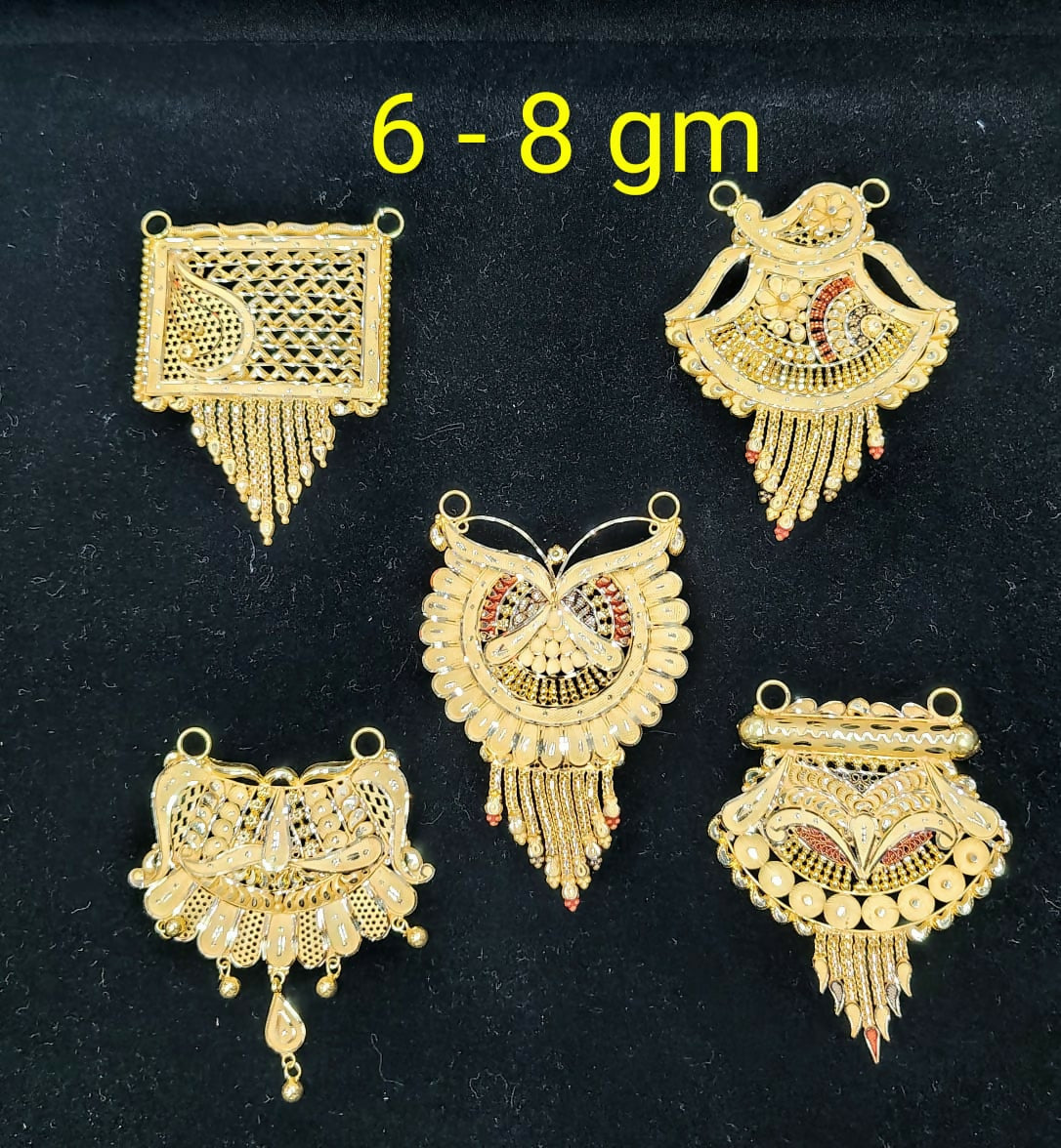 Gold Mangalsutra Pendants Sarafa Bazar India