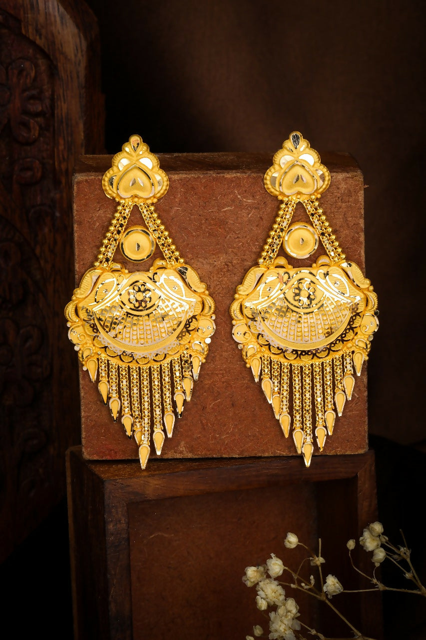 Gold Earrings Sarafa Bazar India