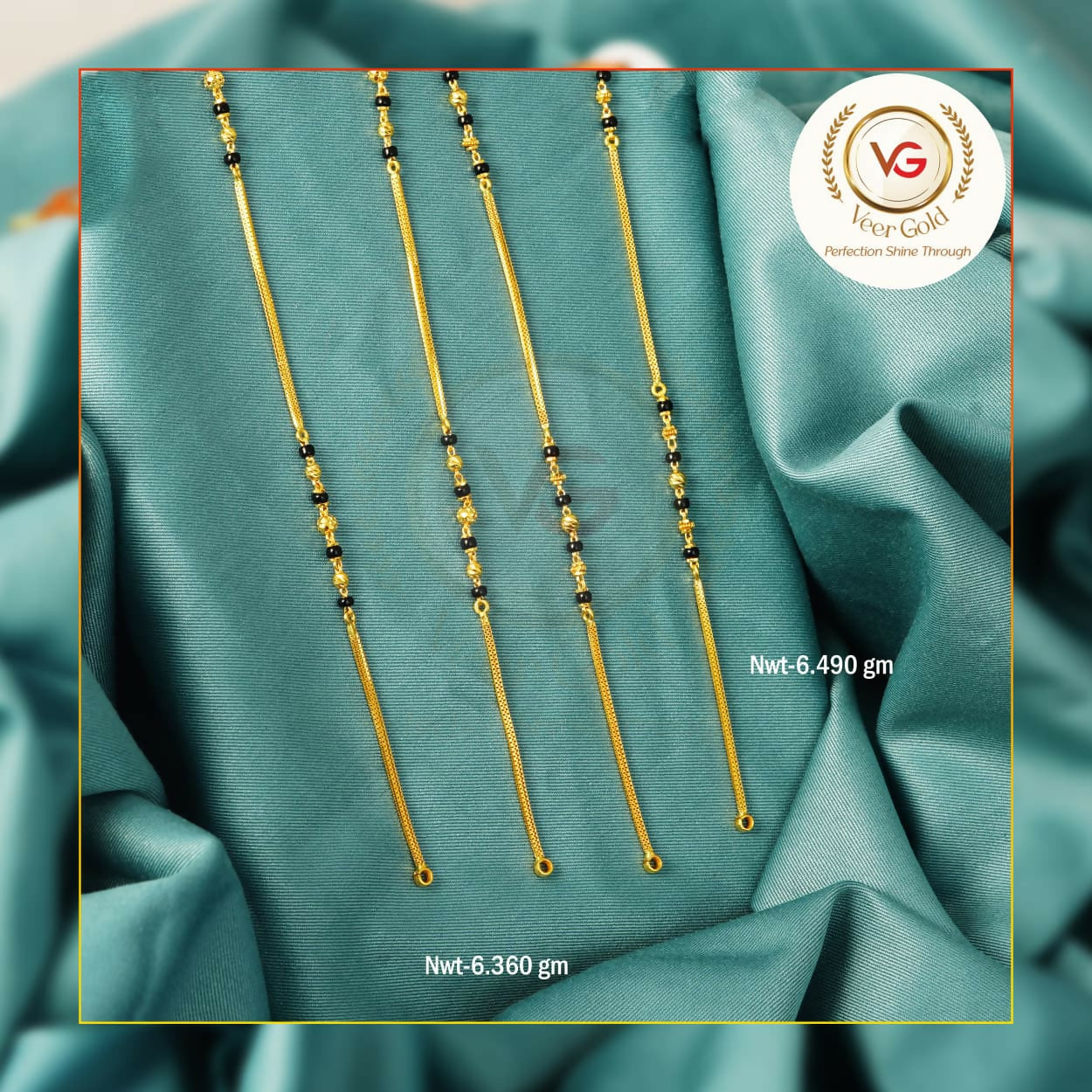 Gold Mangalsutra Chains Sarafa Bazar India