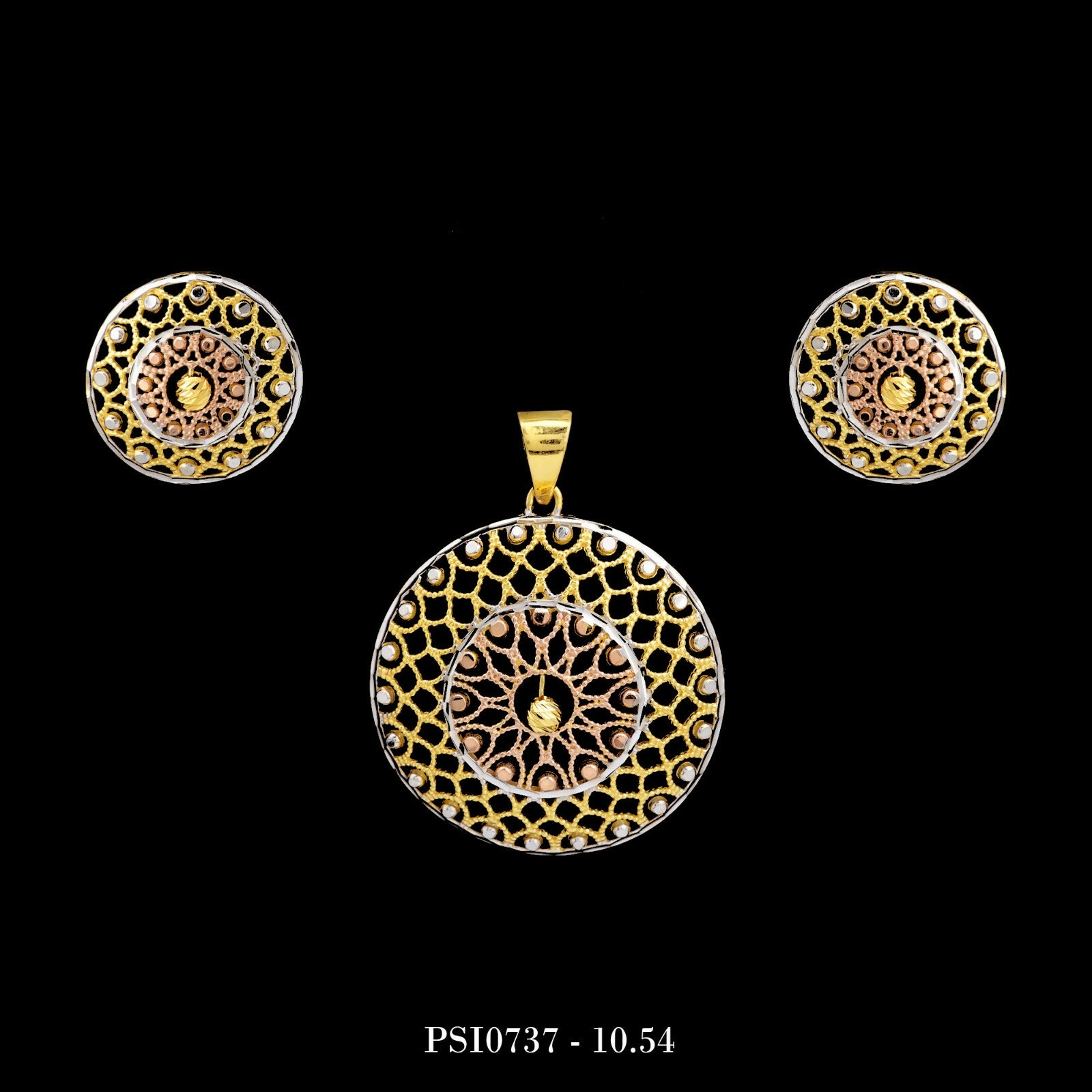 Plain Casting Pendant Set Sarafa Bazar India