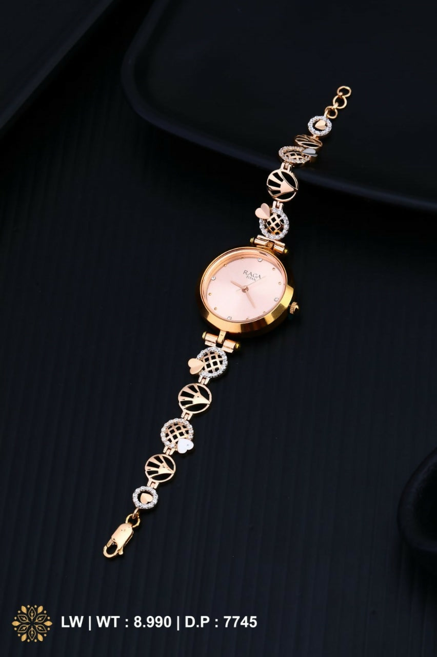 Rose Gold Ladies Watch Sarafa Bazar India