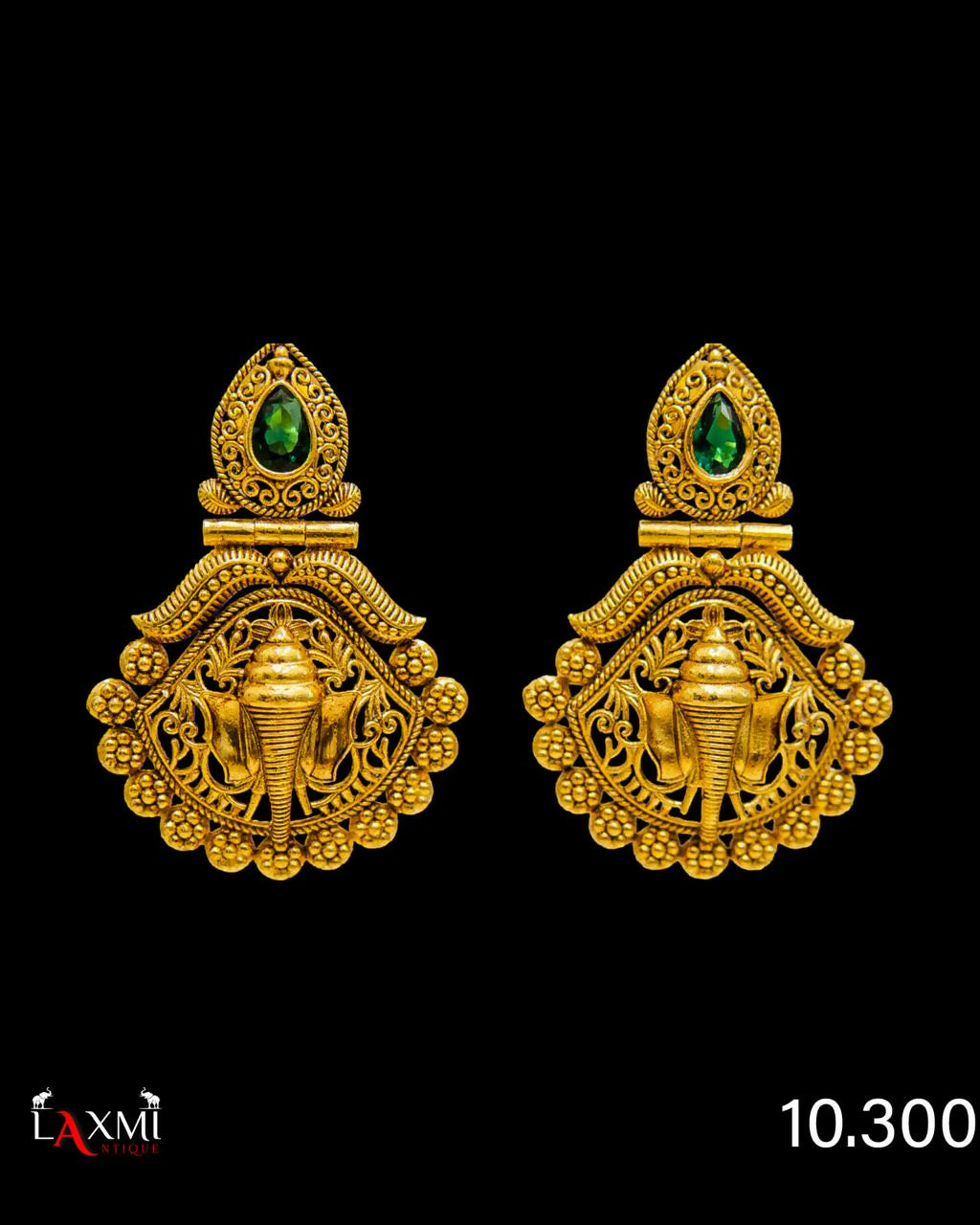 Antique Temple Earring Sarafa Bazar India