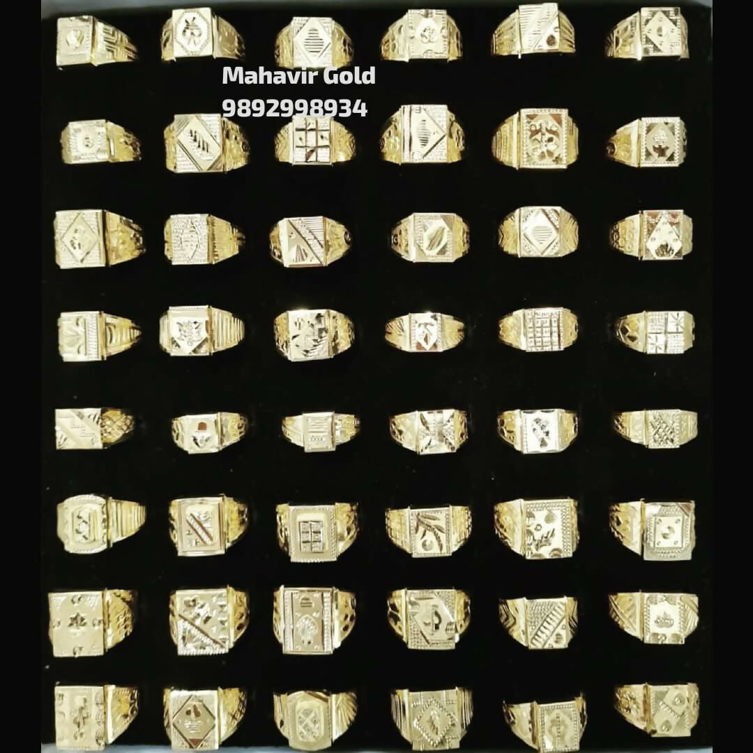 Gold Gents Rings Sarafa Bazar India