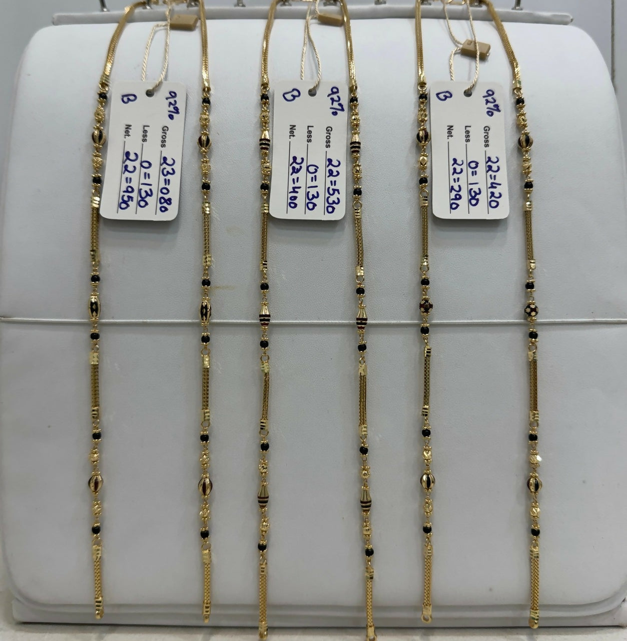 Gold Mangalsutra Chains Sarafa Bazar India
