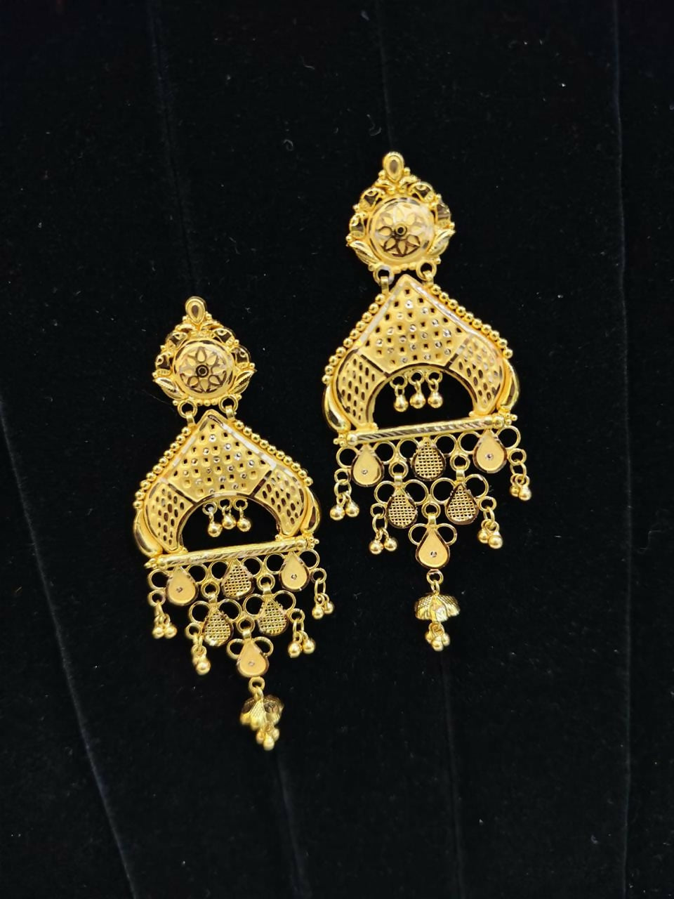 Gold Earrings Sarafa Bazar India