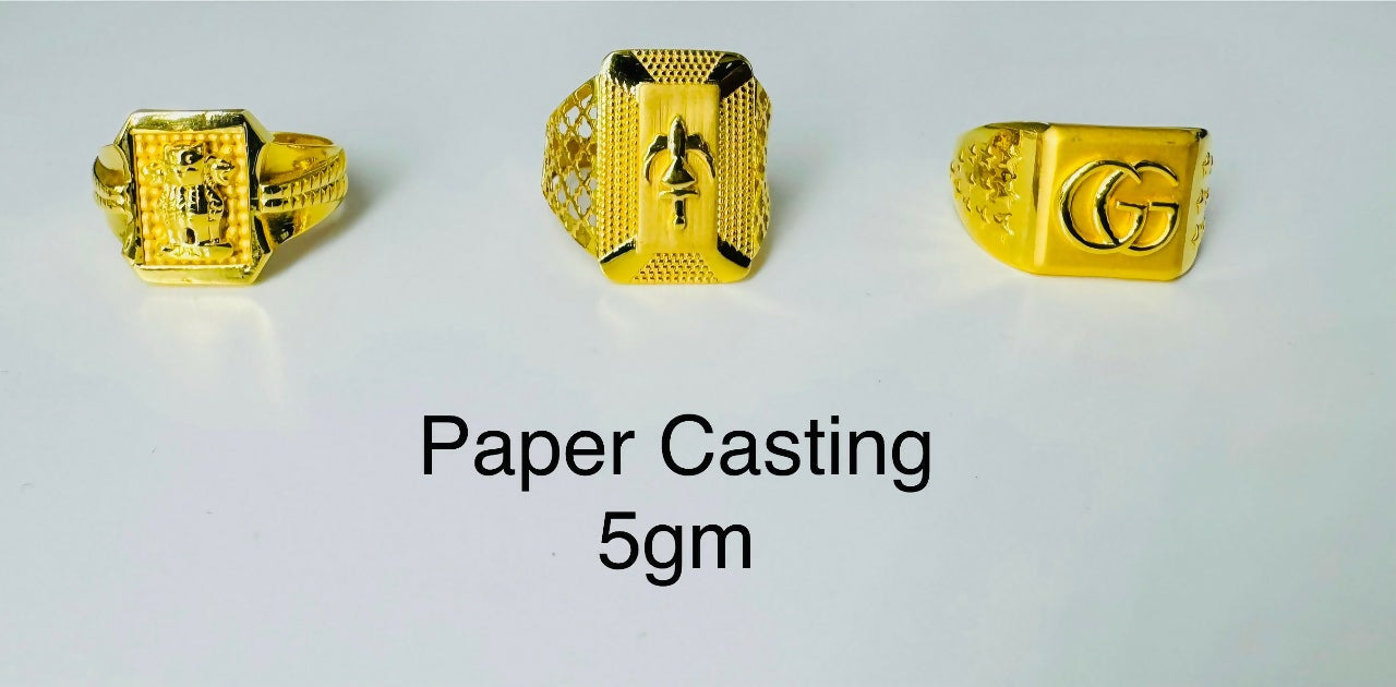 Paper Casting Gents Rings Sarafa Bazar India