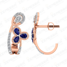 Classic 14k Gold Diamond Bali Earring With Pears Shape Sarafa Bazar India