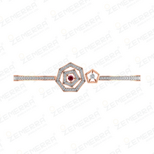 Hot Selling 14K Rose Gold Diamond Open Bangle Bracelets Sarafa Bazar India