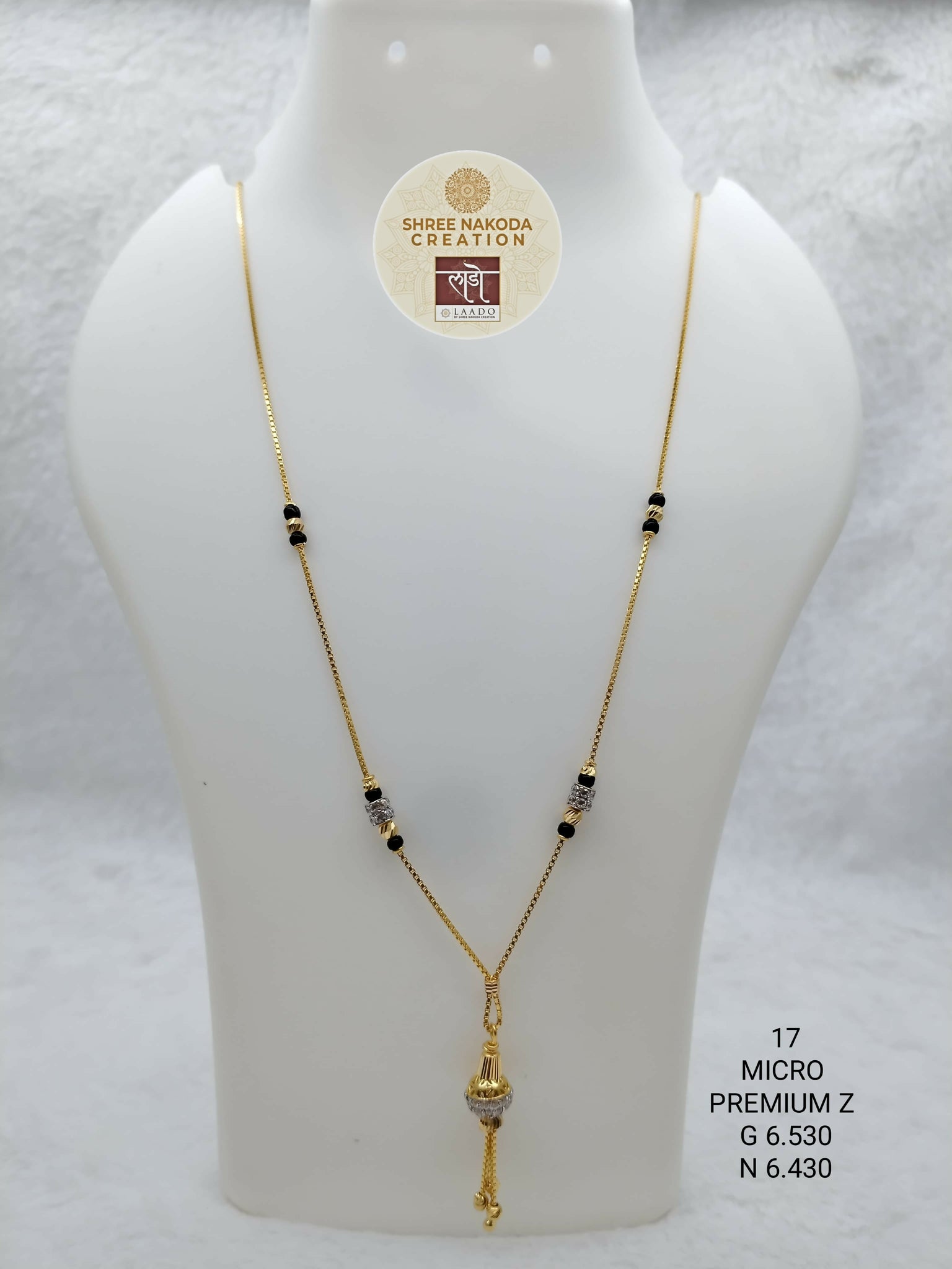 Micro Premium Z Mangalsutra Sarafa Bazar India