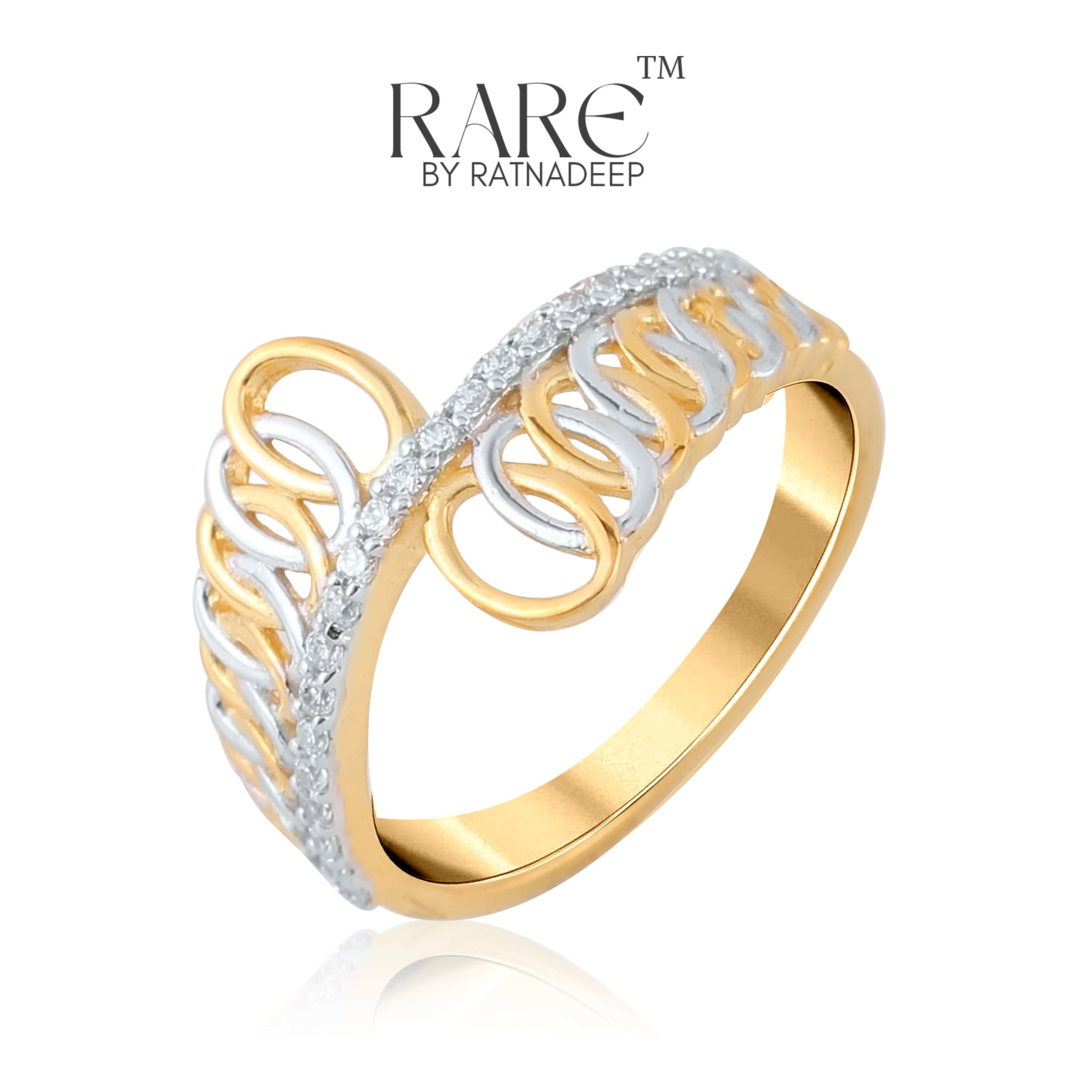 Solatire CZ Ladies Rings Sarafa Bazar India