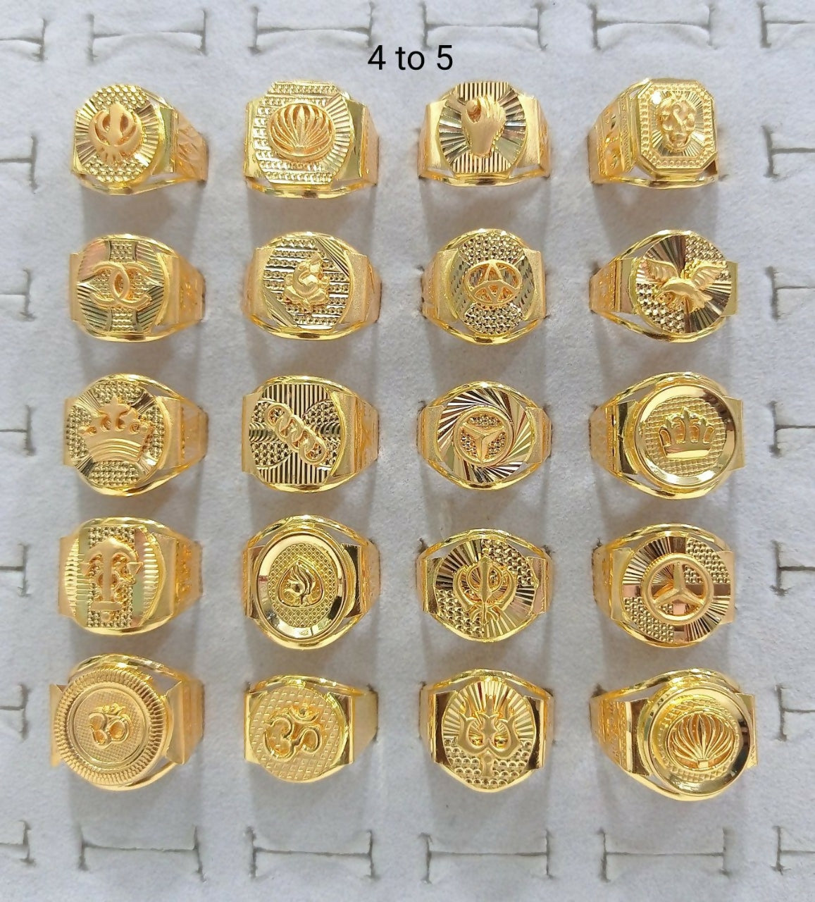 Gold Gents Rings Sarafa Bazar India