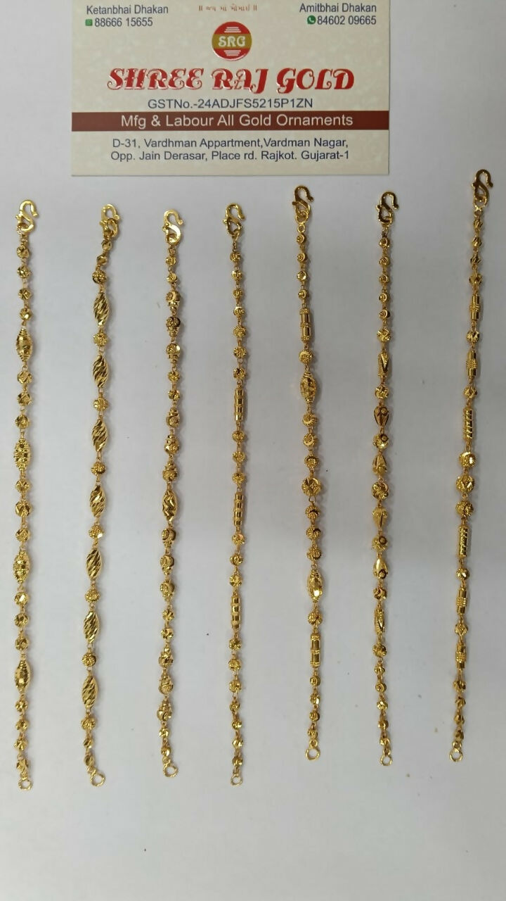 Gold Ladies Bracelets Sarafa Bazar India