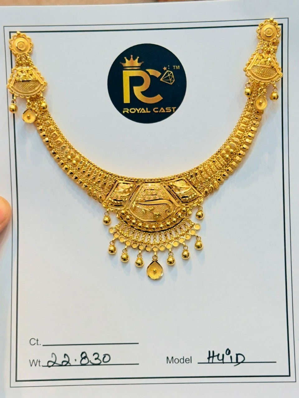 Gold Necklace Sarafa Bazar India