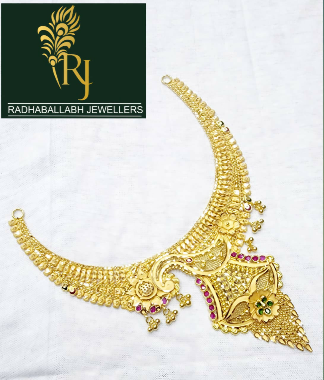 Gold Necklace Sarafa Bazar India