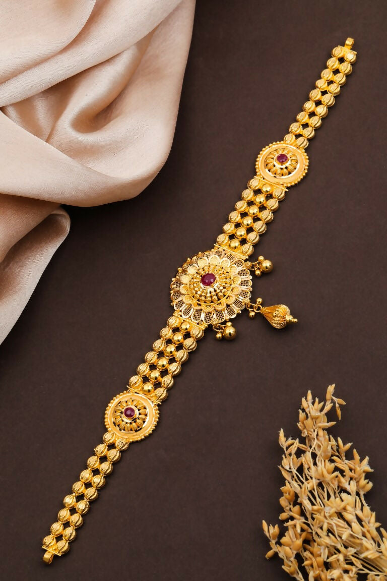 Gold Chick Set & Bajuband Sarafa Bazar India