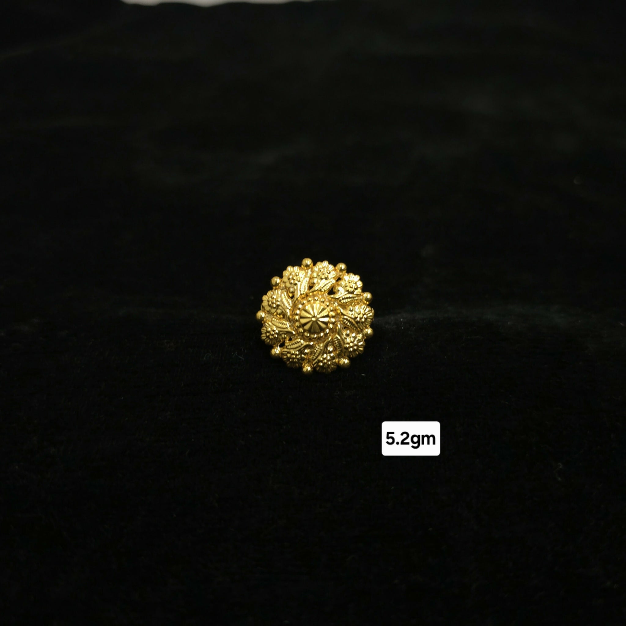 Gold Plated Silver Ring Sarafa Bazar India