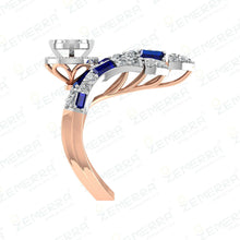 14K Rose Gold Luxury Rings & Real Diamonds Sarafa Bazar India