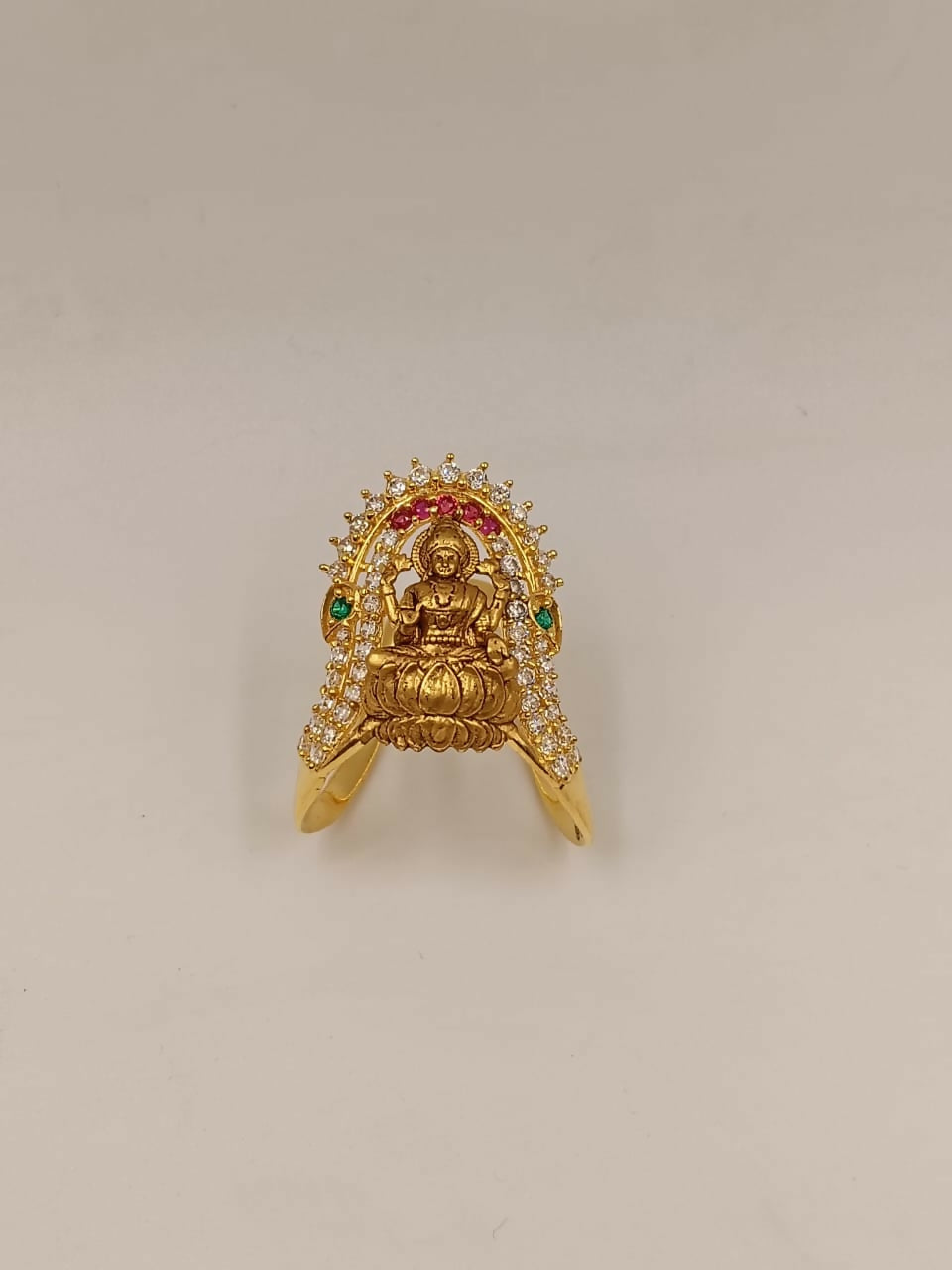Temple CZ Venki Ladies Ring Sarafa Bazar India